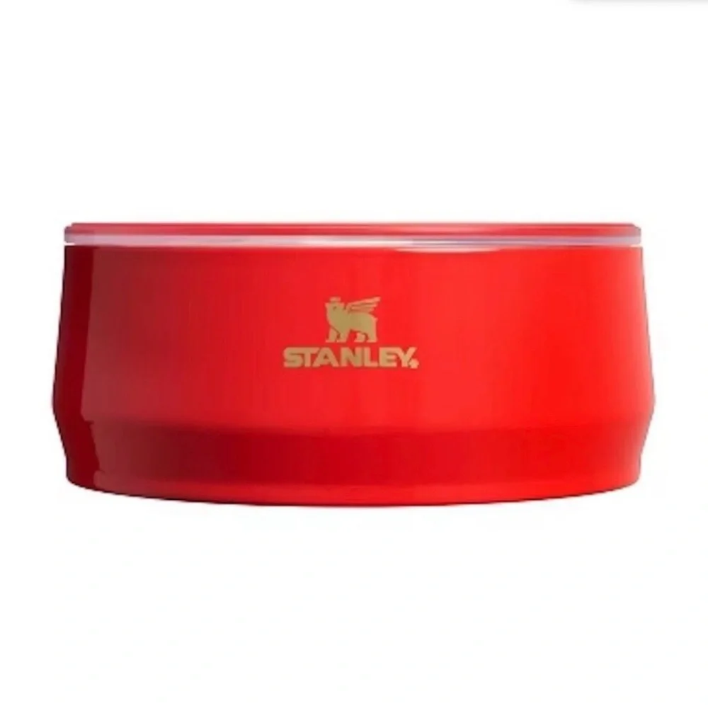 Stanley Pet Bowl Target Exclusive 24 oz Stainless Steel Candy Cane Red